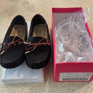 JustFab Black Moccasins for Kids
